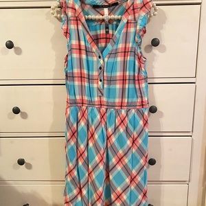 Plaid sleeveless Dress